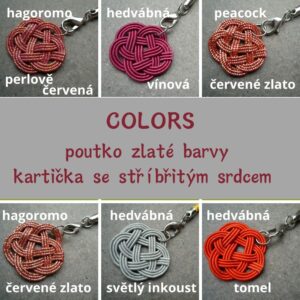 mizuhiki přívěsek COLORS přehled